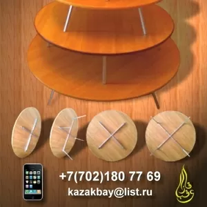 Жер үстелдер - Круглые казахские столы