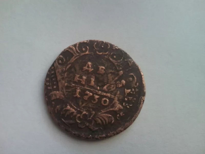 монета 1730 (денга, медь)
